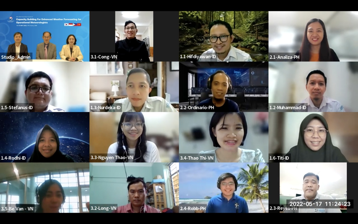 2022 International Training Course on Weather Forecasting for Operational Meteorologist